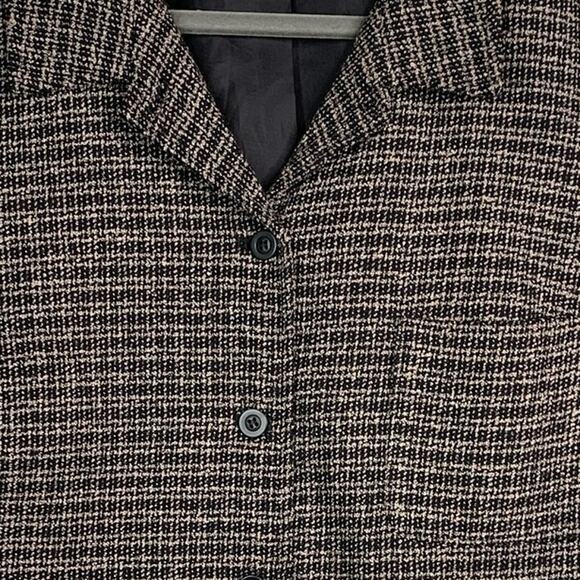 Vintage Blazer Cropped Jacket Woven Knit Tweed Norton McNaughton Lined Size 18 - Picture 3 of 9